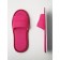 Women's slippers open nose, size 36-38, raspberry color