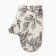 Black Flowers Ethel Mittens and Open Pass 20x27cm, 100% X/L, Sarzha 190 g/m2