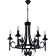 Suspended chandelier Montare 6xe14 40W, size 62x62x73-131 cm, black color black