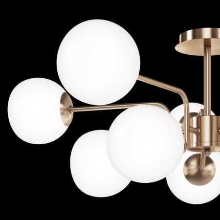 Suspended lamp Maytoni Mod221PL-10G, 10HE14, 40W, 90.7x90.7 cm, brass color-4