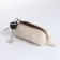 Textura zipper on the zipper, length 12.5 cm, ring, milk color
