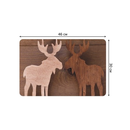 A set of napkins for setting the table "Pauls of moose", rectangular, rounded edges, size 30x46 cm, 4 pcs-2
