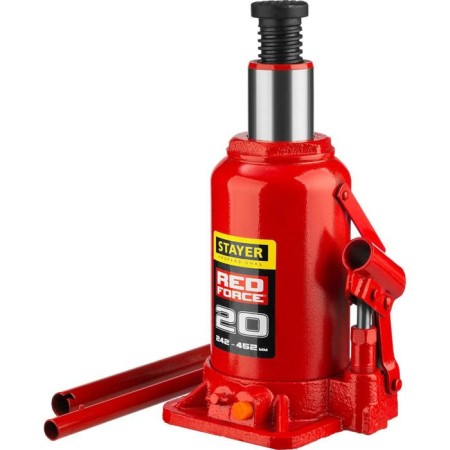 The jack of the hydraulic hydraulic STAYER Red Force 43160-20_z01, 242-452 mm, 20 tons