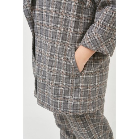 Female suit, size 54, gray color-5