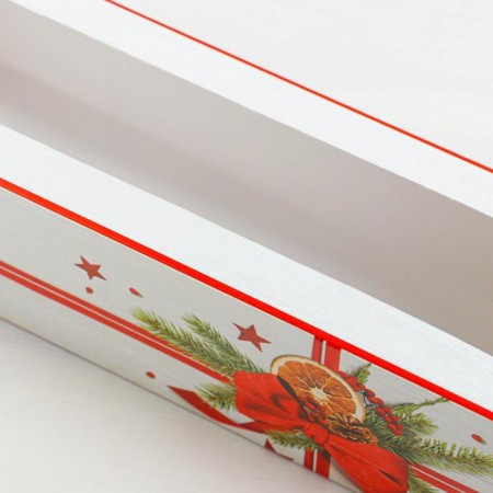 Box folding “Gift” 18 x 5.5 x 5.5 cm., New Year-2