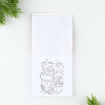 Gift New Year's set: notebook and wax crayons "Magic Unicorn"-5