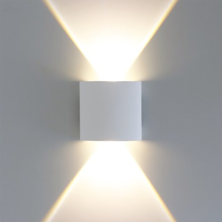Facade lamp Arte Lamp Bosto A3122al-2WH, LED, 2x1 W, 4x8x7.5 cm, 110 lm, white
