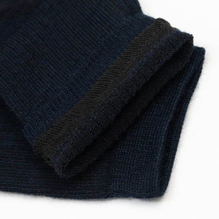 Women's socks half-wool, dark blue color, size 25 (40-41)-3