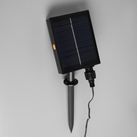 Garland “thread” 5.4 m with nozzles “disco-shara”, ip44, dark thread, 10 LED, glow red/warm white, solar battery-10