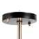 Sender chandelier 6he27 40W black and gold 58x58x27 cm