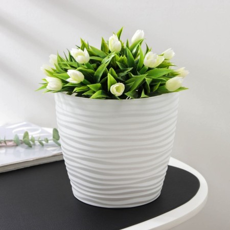 Pot with the pallet "Dun", 3 l, the color is white-4
