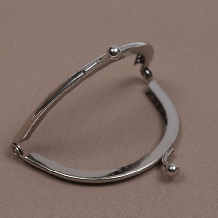 Farmoire sewing "semicircle", 8 cm, silver color-1