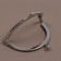 Farmoire sewing "semicircle", 8 cm, silver color
