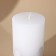 Interior candle white with concrete (Potal), 9.5 x 6 cm