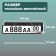 Frame for the car number Delta pro, with a latch, plastic, white