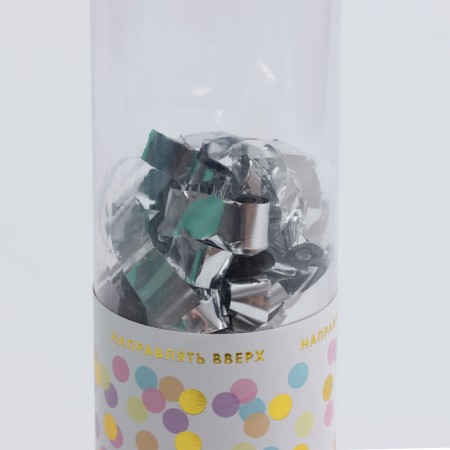 Pneumatic clap “Bright explosion of emotions”, 30 cm, silver color-2