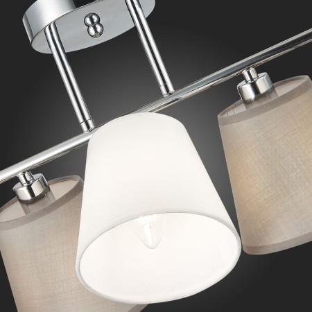 Ceiling EVOLUCE lamp. Sle300402-05. Prato. 5x40 watts, E14, 60x25x31.5 cm, chromium color-7