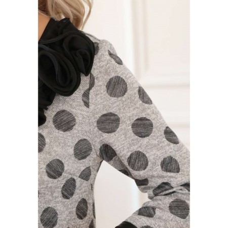 Women's dress, size 42, gray color-4