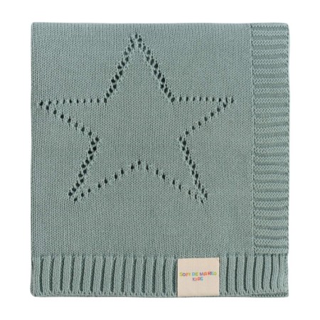 Baby plaid, size 70x90 cm, mint color-1