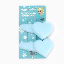Hair clip, set 2 pcs. Cold heart