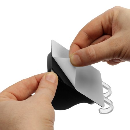 Holder for shower watering can Zein Z122, self -adhesive, adjustable, with hook, black-9