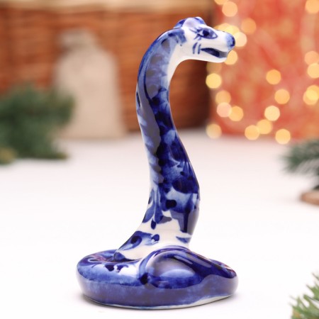 Souvenir "Snake", No. 6, Gzhel, 11 cm-3