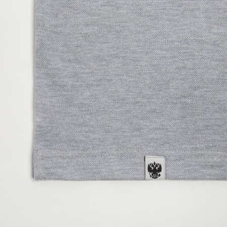 Polo with long sleeve President, size S, color gray color-13