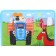 A4 labor folder with a pencil case, on a zipper, textiles, blue tractor