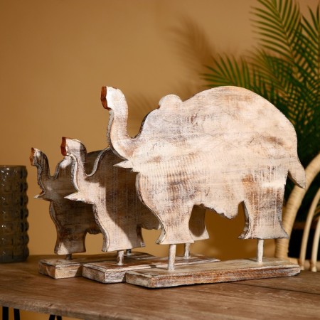 Souvenir set "Elephants" Albezia (set of 3 pcs) 40.25 and 20 cm-1