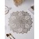 A set of serving napkins on the table “Flower”, 4 pcs, 43 × 43 cm, gold color