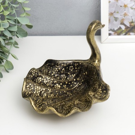 Interior polystone stand "Swerdow" under the brass 16x14x15 cm-2