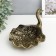 Interior polystone stand "Swerdow" under the brass 16x14x15 cm