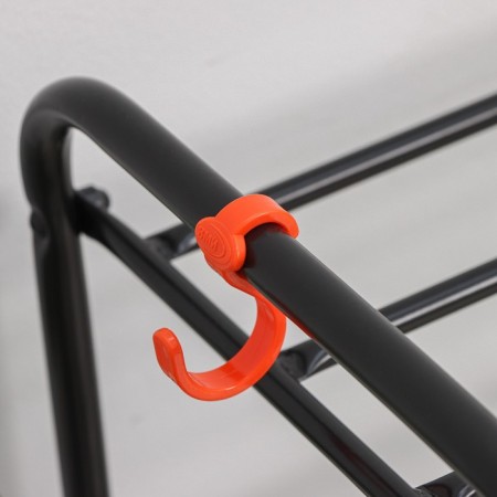 Shoe stand, 3 tiers, 87 × 30 × 48 cm, black color-3