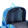 Baby backpack on lightning, 3 outer pockets, blue color