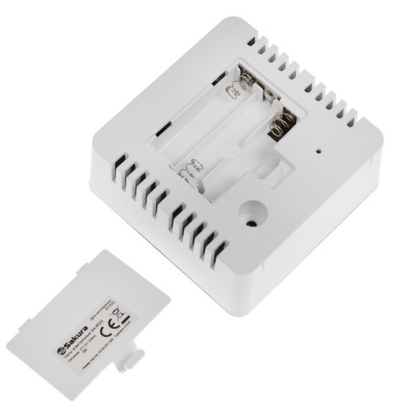 Sakura SA-8523, electronic, alarm clock, 3HAAA, white-4