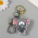 Trick rubber with carbine, strap "Elephant in a gray sweatshirt" 6x5.5x3.5 cm