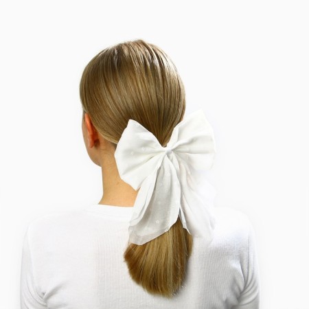 Outlet. Bant for hair on elastic band, 17x14 cm, cold heart-1