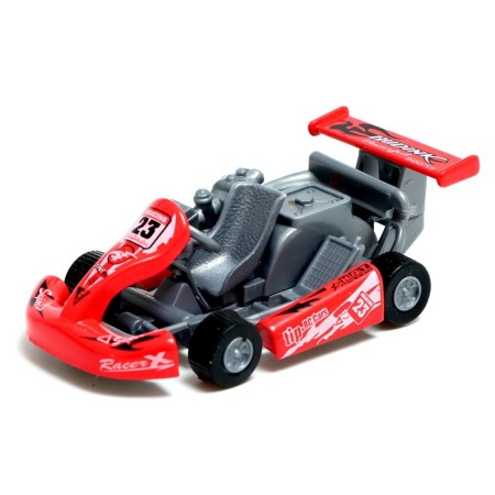Metal machine "Karting", inertia, color mix-4