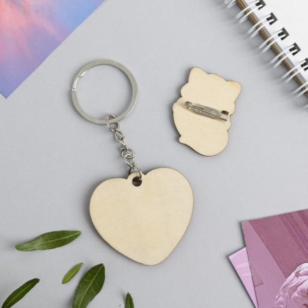 Gift set "Raccoon" icon + keychain, 6.8 x 10.5 cm.-3