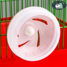 The wheel for rodents is quiet, 11 cm, pink
