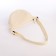 Youth bag with zipper, milk color