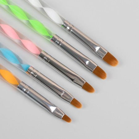 A set of dots for building and nail design, 5 pcs, 15 cm, D - 0.1/0.2/0.2/0.3/0.4 cm, multi -colored-1