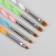 A set of dots for building and nail design, 5 pcs, 15 cm, D - 0.1/0.2/0.2/0.3/0.4 cm, multi -colored