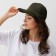 Baseball cap with minaku grid, dark green color, size 56-58