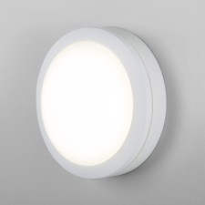 Lamp Wall-flowing Elektrostandard, Circle LED 15 W, 170x170x60 mm, IP65, white color