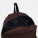 School backpack of textiles with a zipper, 3 pockets, Fulldorn, brown color