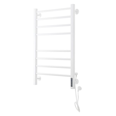 Domoterm electric heated towel rail "Cuba" P8, 500x800 mm, right, white matte