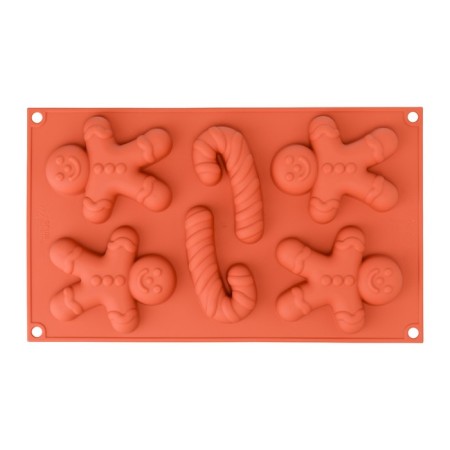 Form for cooking cookies, silicone, 33.6x18x2.4 cm