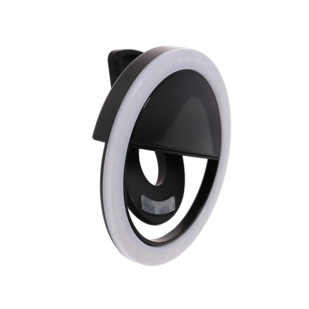 LED ring lamp for the phone Luazon Aks-06, 3 modes, 80 mAh, black-4
