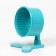 Wheel for rodents half -closed plastic, with a stand, 9 cm, turquoise